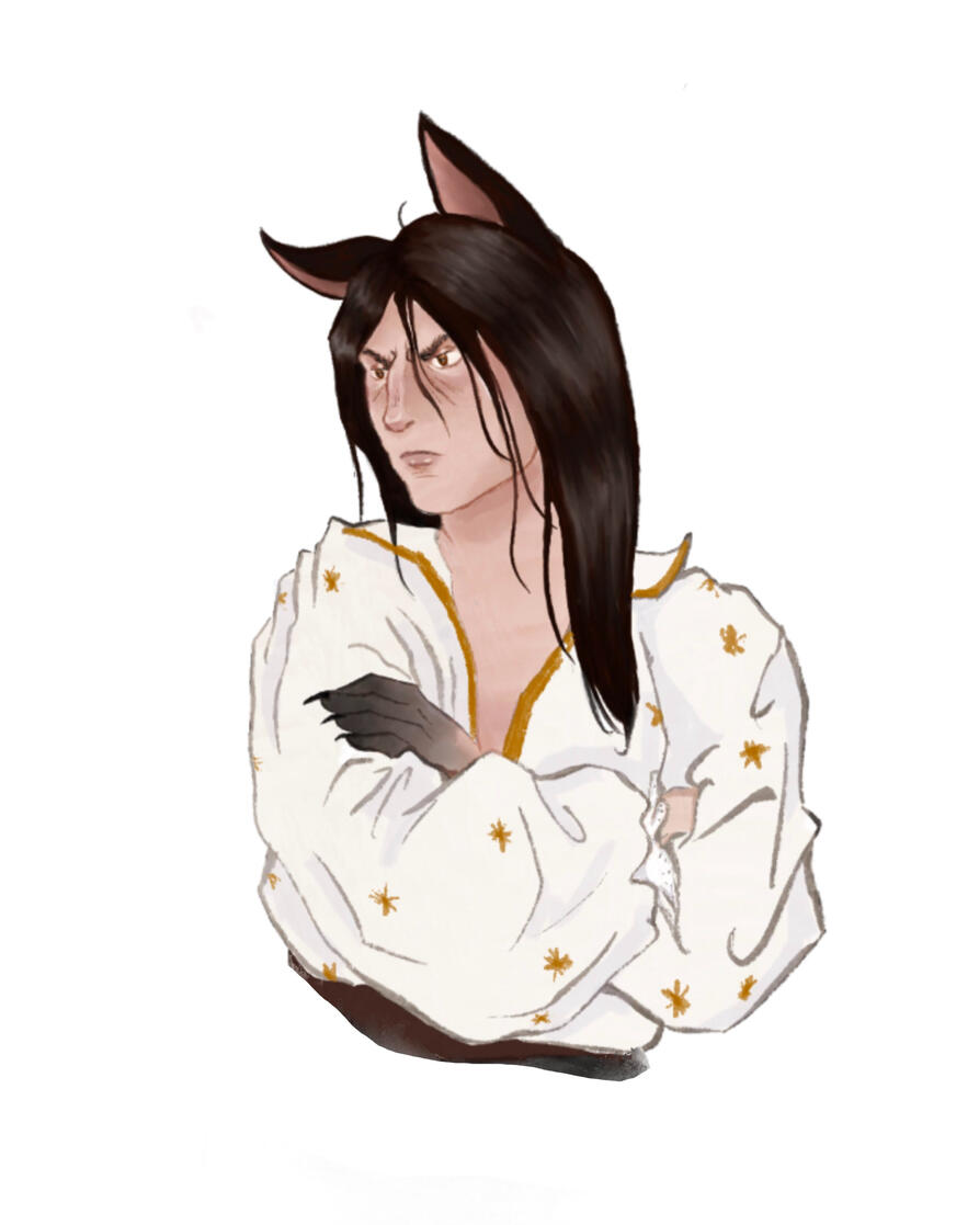 Half body 1 character color